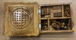 4-in-1 Multi-Spielebox aus Olivenholz – Handarbeit