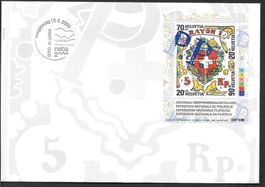 FDC Sonderblock W89 Naba 2000 ET St. Gallen 10.5.2000