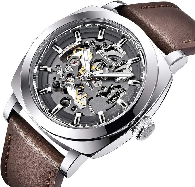 Uhren: Herren Lederarmband Automatikuhr – Neu und originalverpackt aus Châtelaine von topshop.switzerland 2