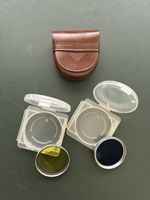 Filtre IR pour Rolleiflex TLR et porte filtre en cuire