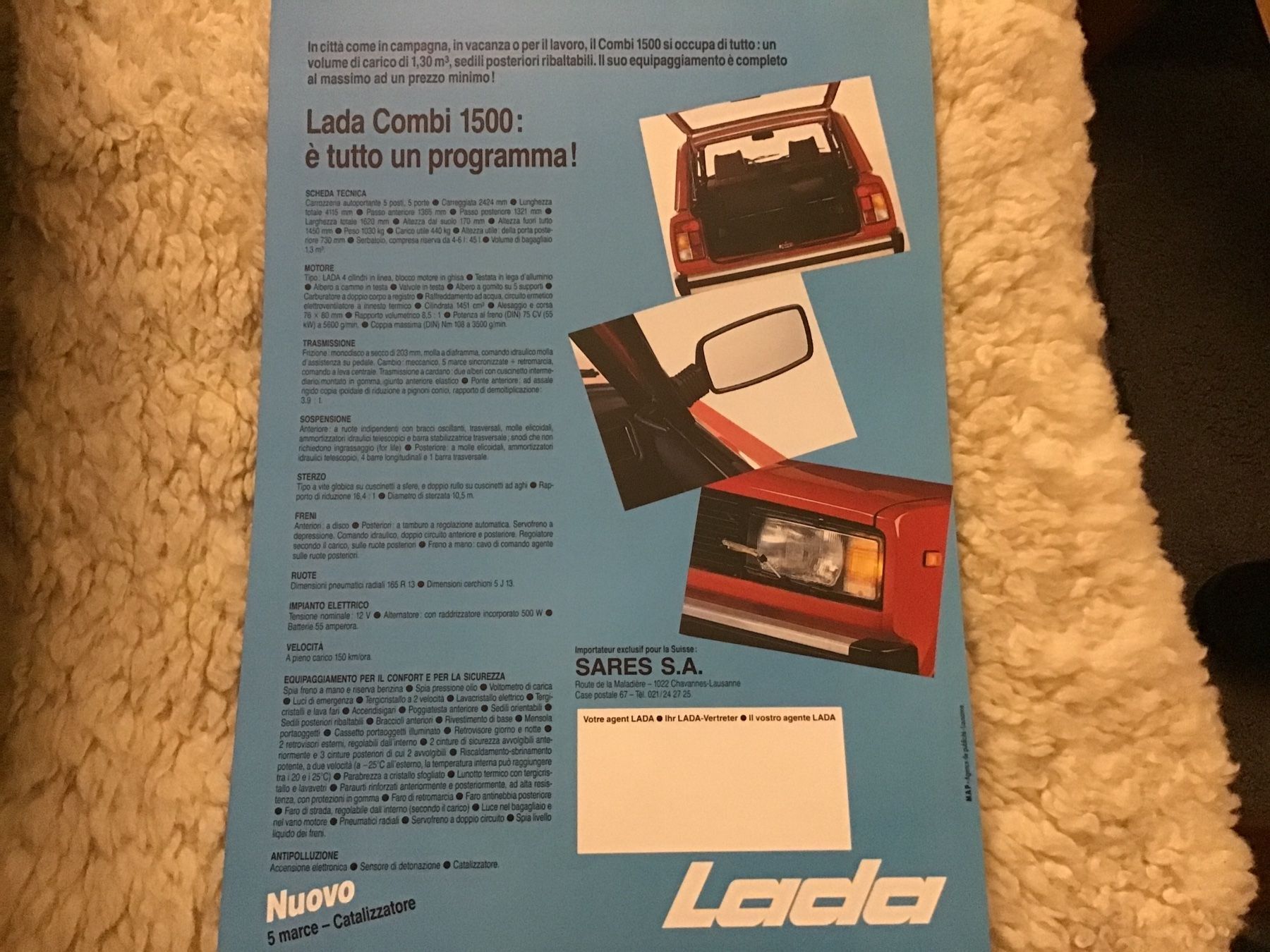 Documenti: Lada 1500 Kombi Faltprospekt – Usato da Scherzingen venduto da Starseller62 2
