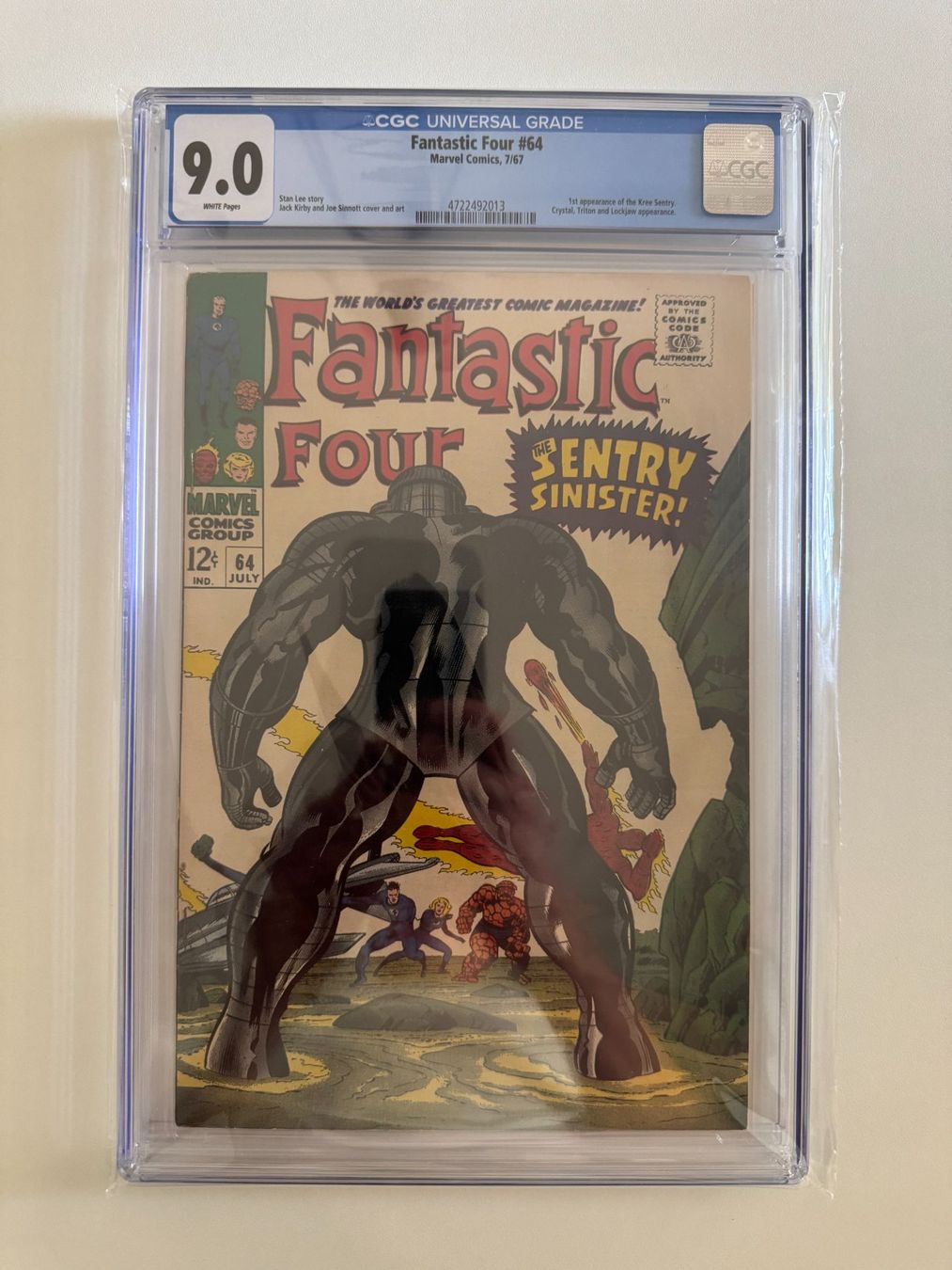 BD: Fantastic Four #64 CGC 9.0 WHITE Pages! – D'occasion à Amriswil par MA_GA
