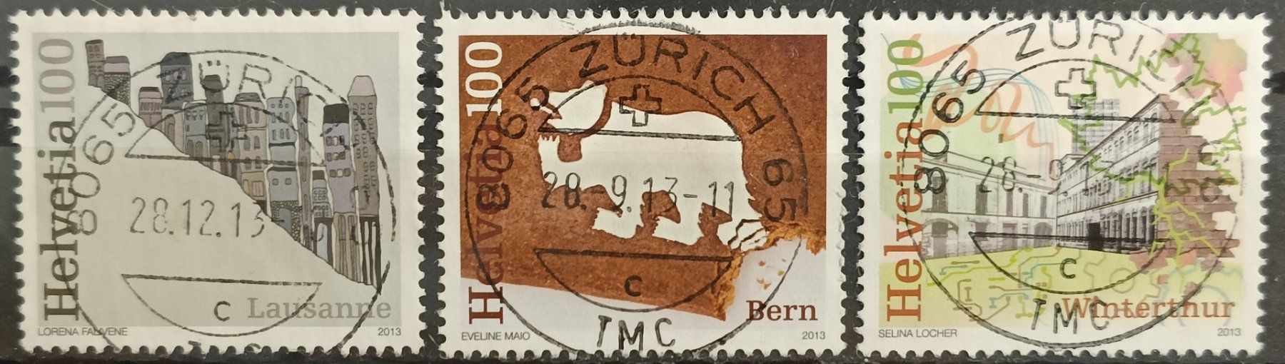 Tutti i francobolli: 2013 Städte der Schweiz Vollstempel – Usato da Dübendorf venduto da goeggi79