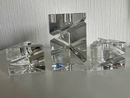🌟Set de bougeoirs Vintage design en cristal signe BIEDET