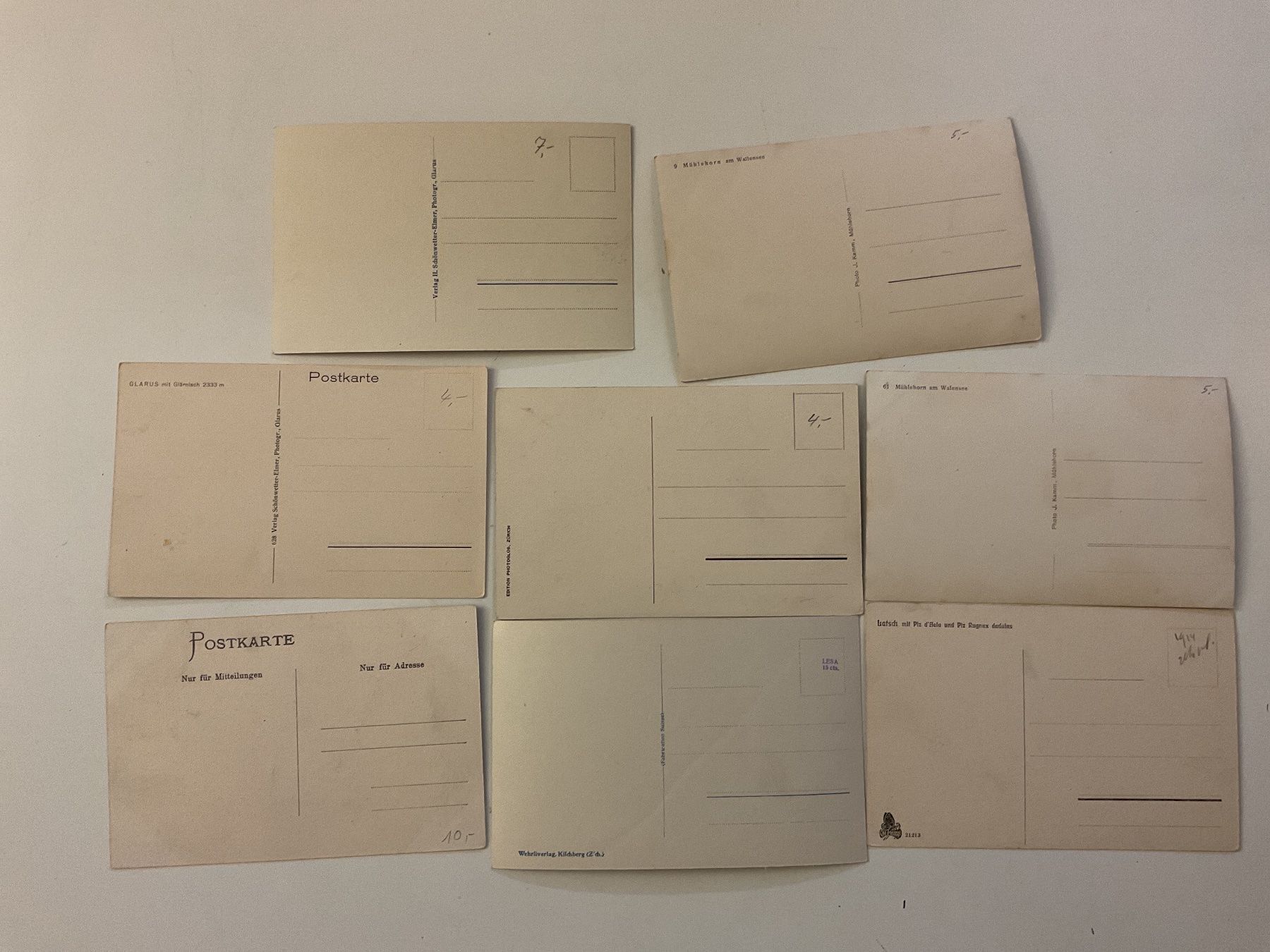 Cartoline postali: 8 ungebrauchte Ansichtskartenin schwarz/weiss aus Schweiz – Usato da Rheinfelden venduto da ricci62 1
