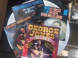 4 Vinili Vintage LP: George Jones, Roger Whittaker e alt
