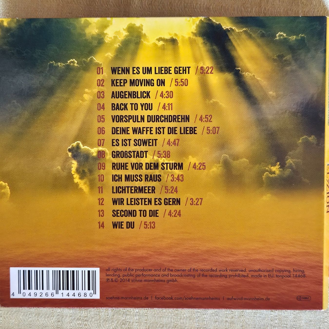 CDs: Söhne Mannheims Elyzion – Gebraucht aus Dintikon von Vexi 1
