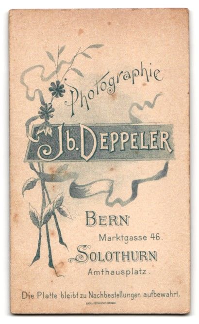 Fotografie & Manifesti: Fotografie Jb. Deppeler, Bern, Marktgass – Usato da Berlin venduto da bartko-reher 1