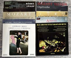 9 LPs Klassik, Klarinette, Orgel, Orchester
