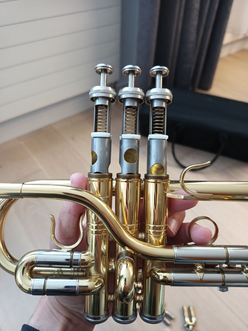 Musikinstrumente: D / Eb Trompete Weril Regium II Concert – Gebraucht aus Muolen von Brassmaster27 5