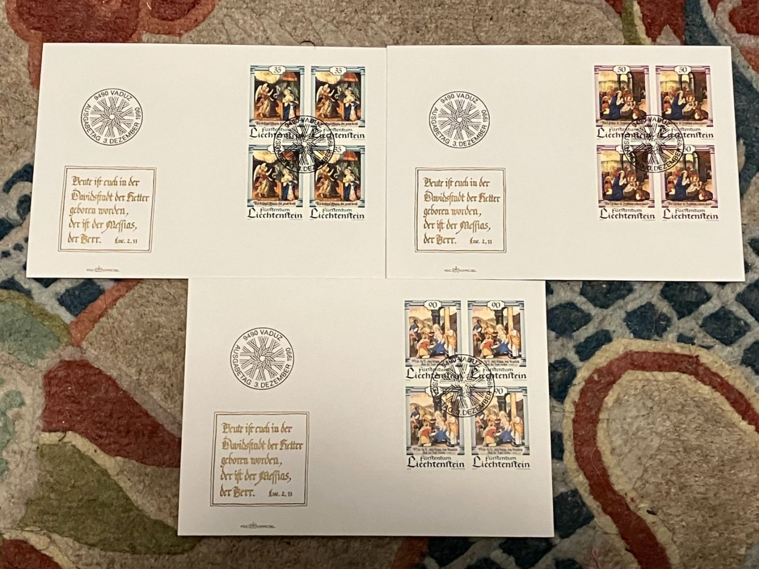 Alle Briefmarken: 1 Satz LI  1990 Viererblock – Neu (gemäss Beschreibung) aus Koblenz von Markenhimmel