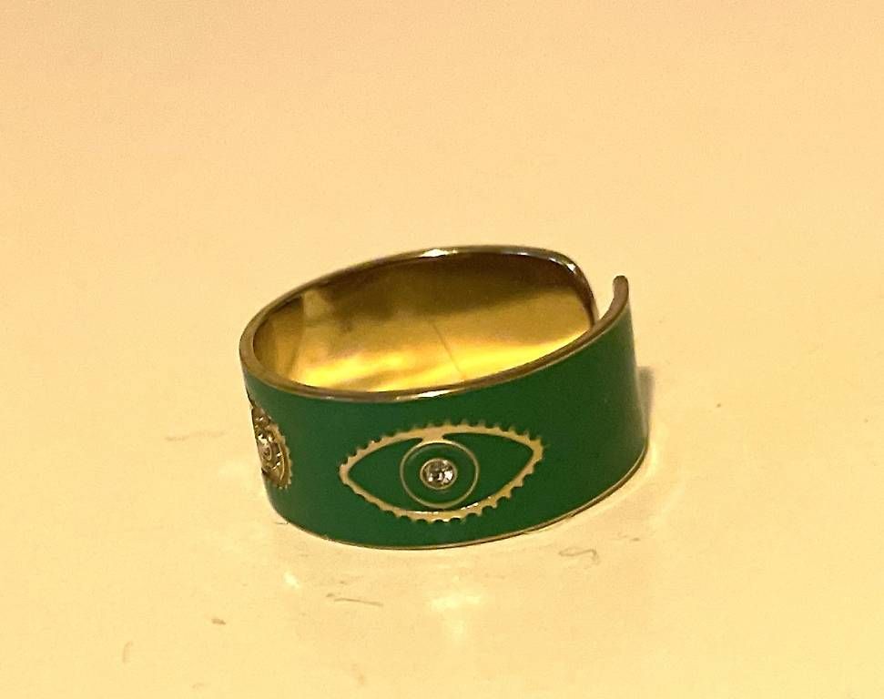 Anelli: Bague métal intérieur doré avec strass – Usato da Lausanne venduto da SandrineJavelot 1