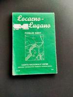 alte Landkarte Locaro-Lugano 1968 Rarität, 1:50 000