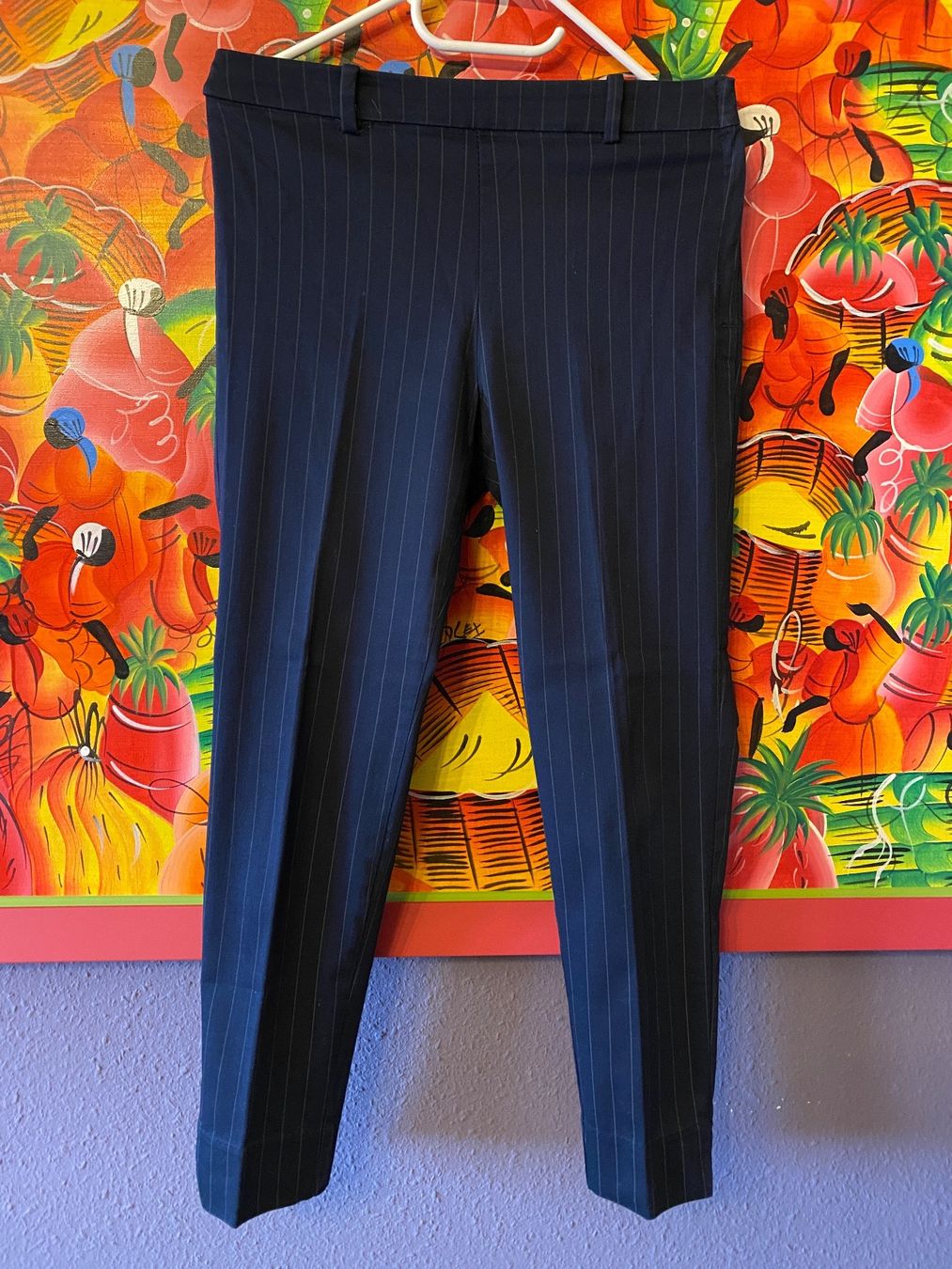 H&M Hosen: Pantalon cigarette rayé bleu/blanc H&M taille 40 – Neu (gemäss Beschreibung) aus Genève von swissjojo 1
