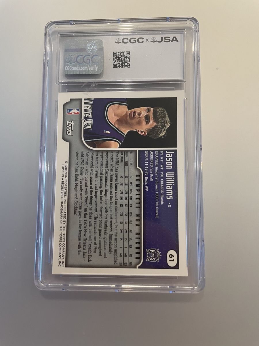 Nba Carte collezionabili: 1999-00 Topps #61 Jason Williams Autographed Card – Nuovo (secondo la descrizione) da Wädenswil venduto da Gmenswisscard 1