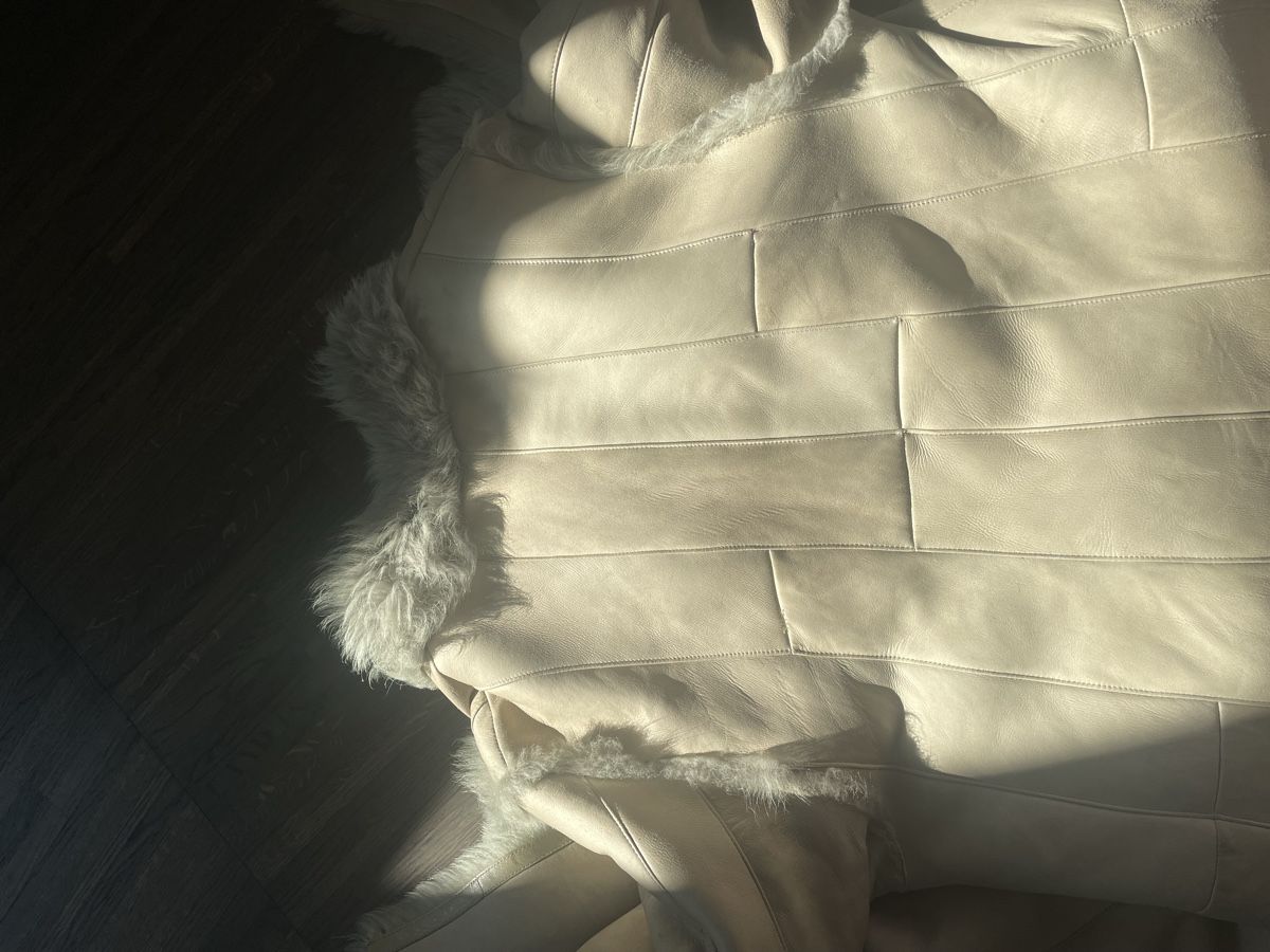 Mäntel: Schicker Lammfellmantel beige Gr. 40Wintermantel – Gebraucht aus Zürich von Claudia0174 5