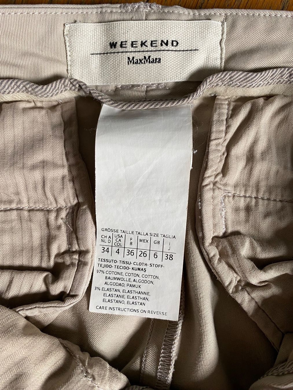 Max Mara Pantaloni: Pantalon modèle Audrey de Weekend Max mara taille 34 – Usato da Hermance venduto da joe_td6n 4