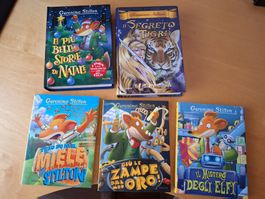 Verkaufe 5 Bücher von Geronimo Stilton auf Italienisch (50%)