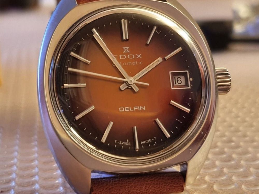 Edox delfin outlet automatic vintage