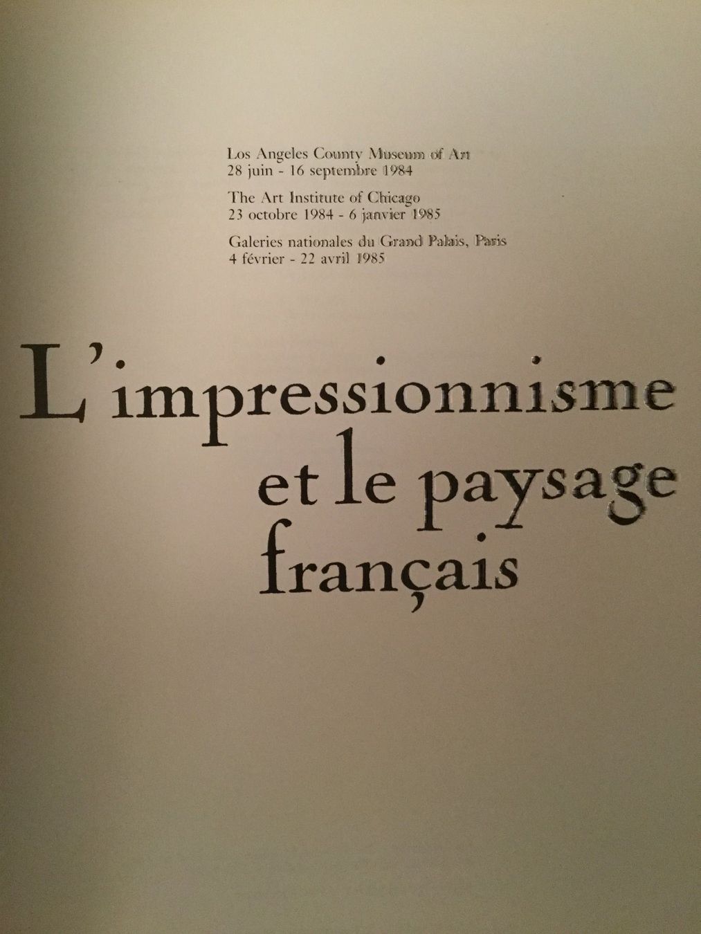 Libri: L'impressionnisme et le paysage français – Usato da Luzern venduto da Einh0rn 2