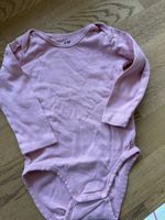 H&M Body, Langarm, Rosa 9-12 Monate 