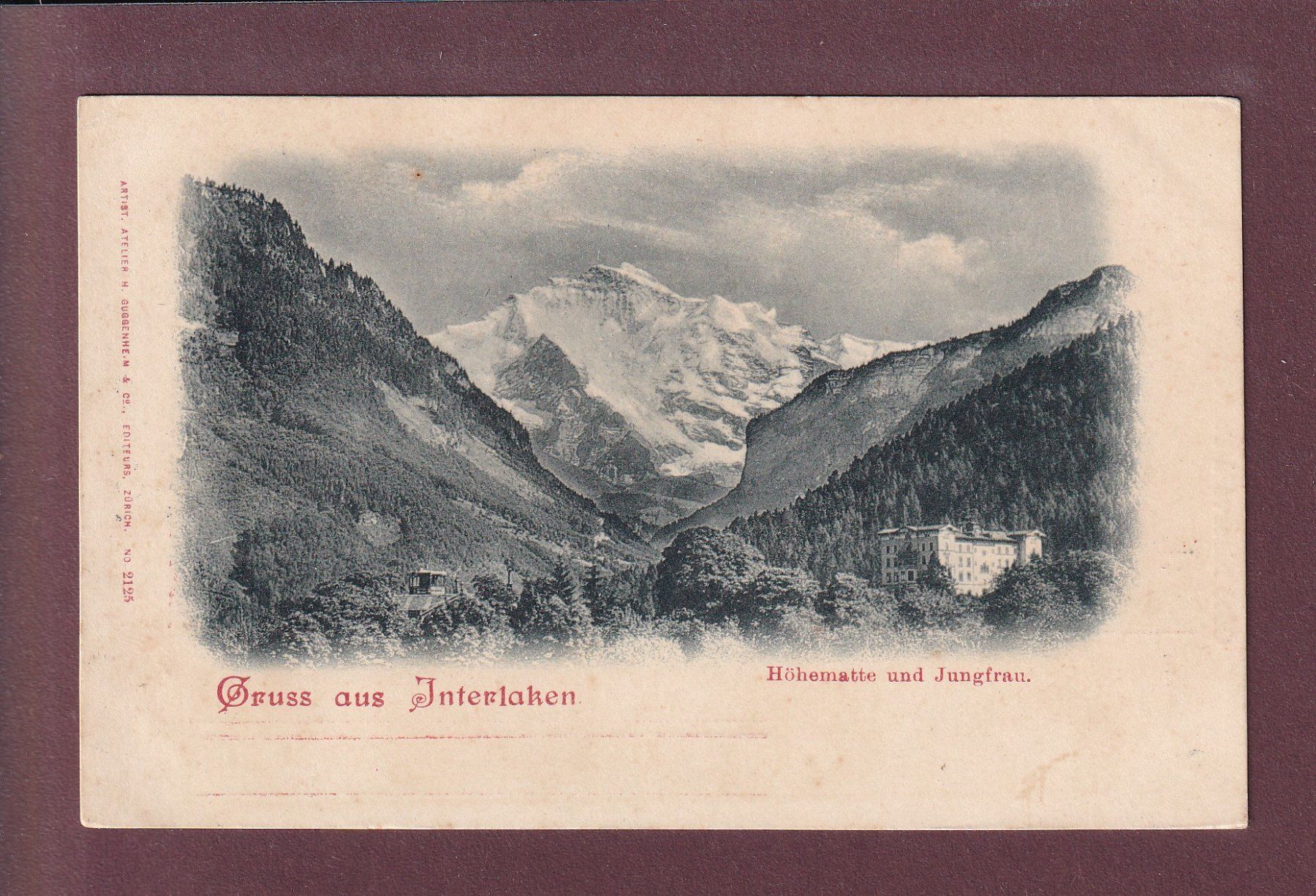 Cartes postales: GRUSS AUS INTERLAKEN - 1913 – D'occasion à Pully par nicecards