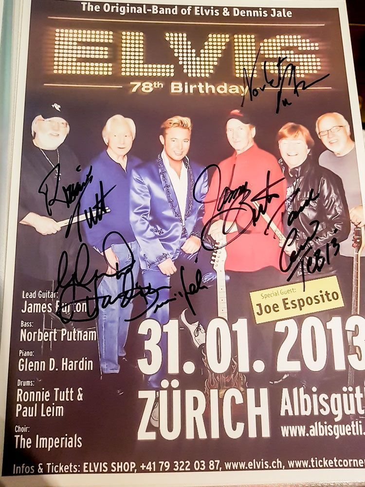 Autografi: TCB Band Elvis - Autogramm – Nuovo (secondo la descrizione) da Kaisten venduto da Simpsons4