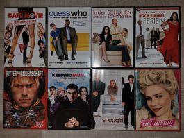 8 DVDs Komödie, Romantik & Drama