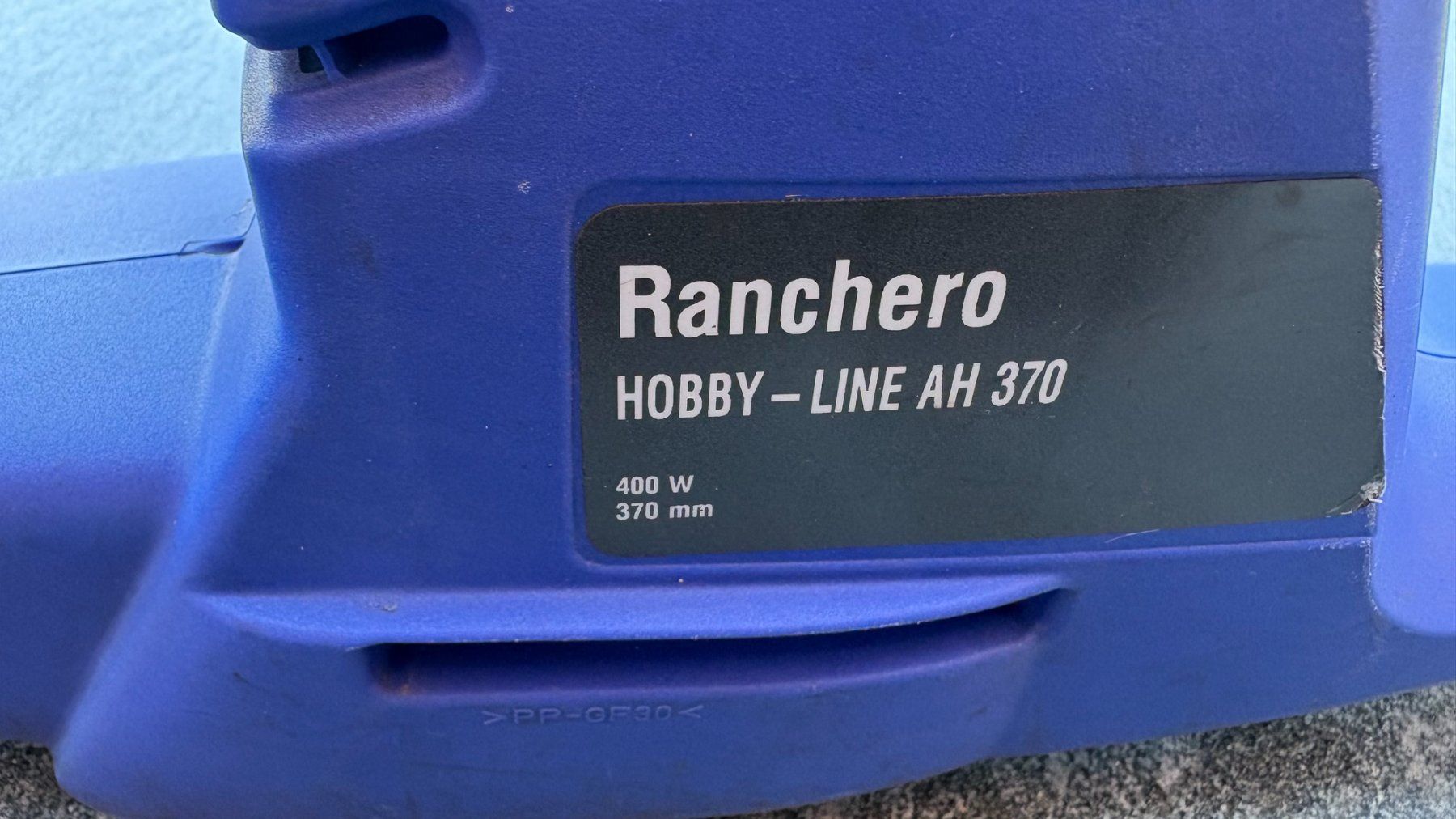 Tutte le macchine: Heckenschere Ranchero Hobby Line AH 370 – Usato da Laupen BE venduto da Dakataro 1