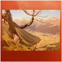 Postkarte von Davos - Versendet 30.4.87