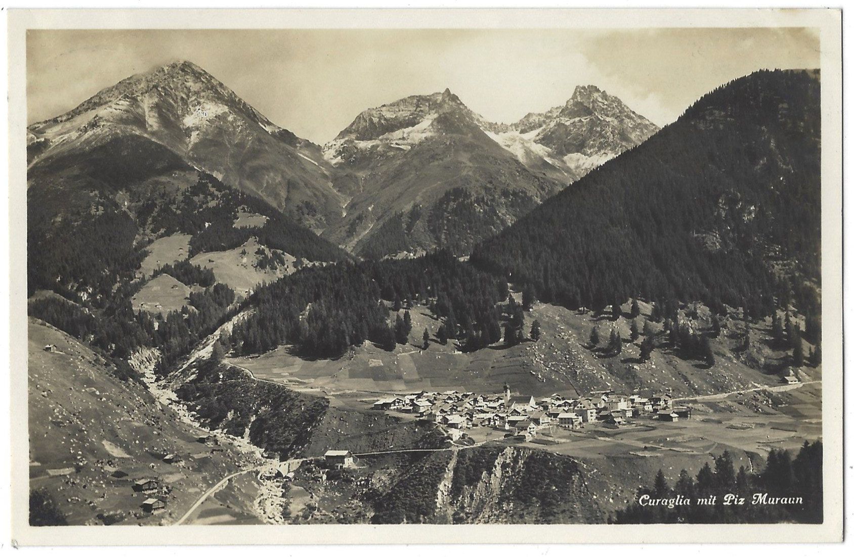 Cartoline postali: Curaglia  mit  Piz  Muraun – Usato da Bütschwil venduto da Jackson1A