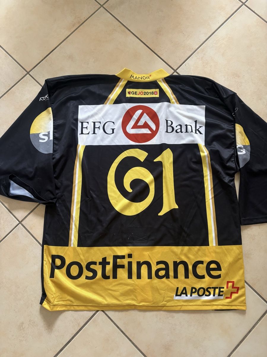 Canottiere & Pantaloni: Maillot escalade Genève Servette  – Usato da St-Cergue venduto da LaTof88 1
