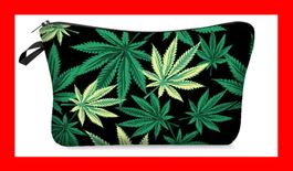 Marihuana Necessaire Weed Gras Kosmetik Kulturbeutel WC