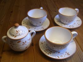 handgetöpfertes Kaffeegeschirr Keramik