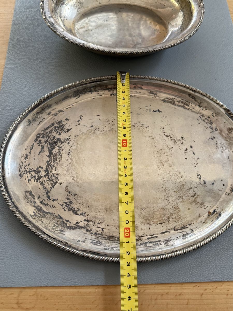 Piatti di portata: Vintage 800 Silber Schalen, Serviertablett mit Rand – Usato da Affoltern am Albis venduto da jonas1009 1