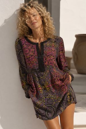 Wunderschöne Tunika / Bluse von ST.MARTINE 100% SILK Gr.M