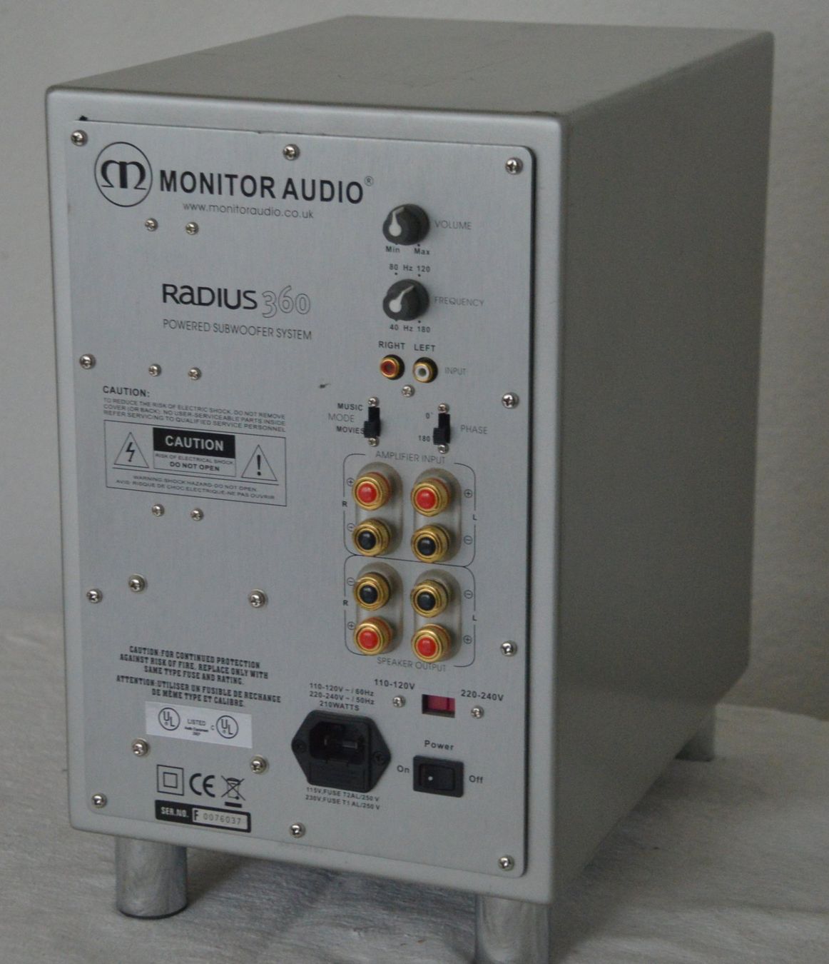 Monitor Audio Lautsprecher: Monitor Audio Radius 360 Subwoofer – Gebraucht aus Collonges von arashee 6
