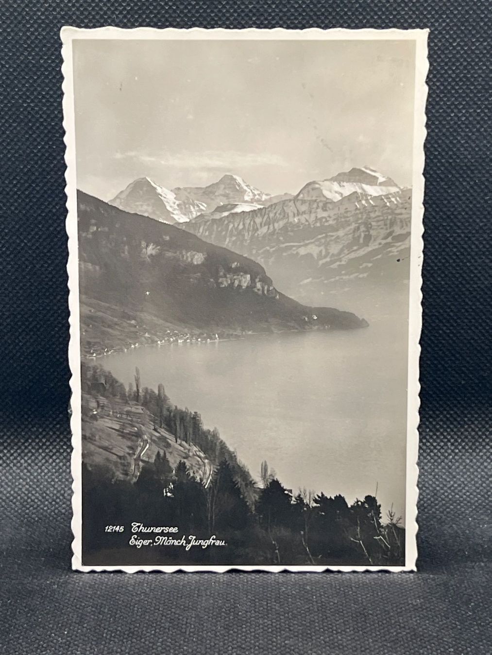 Cartoline postali: Thunersee: Eiger, Mönch, Jungfrau – Usato da Widnau venduto da Brusi9