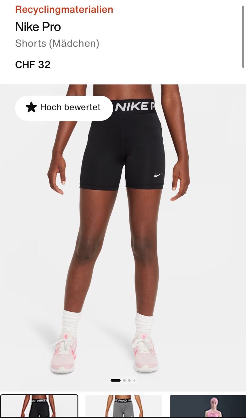Nike Pantaloni: Nike Pro Shorts (Mädchen) Größe: S – Nuovo e nell'imballaggio originale da Brüttisellen venduto da jea_5lmn 3