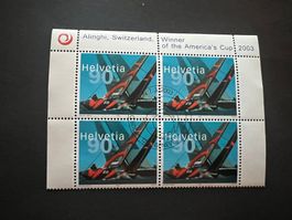 2003 Alinghi Erstag gest.Viererblock mit Tab (K27)