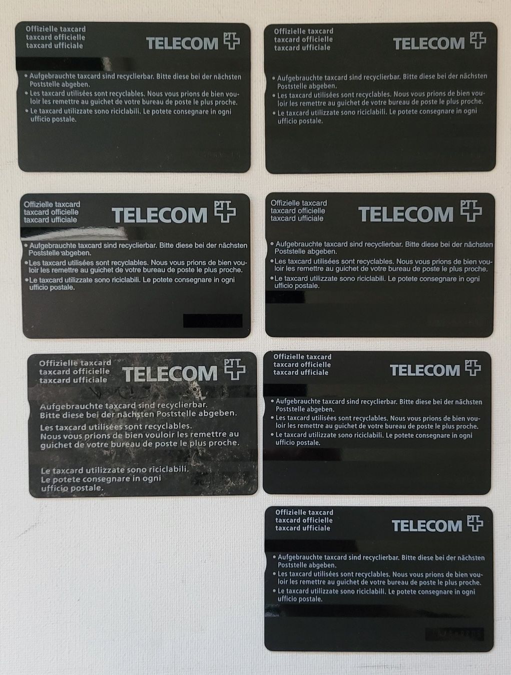 Schede telefoniche: TELECOM PTT - TAXCARDS – Usato da Neftenbach venduto da Mador6 1