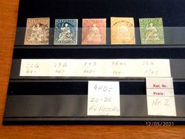 Lot Strubel, ZNr. 22 - 26, div.Ausgaben
