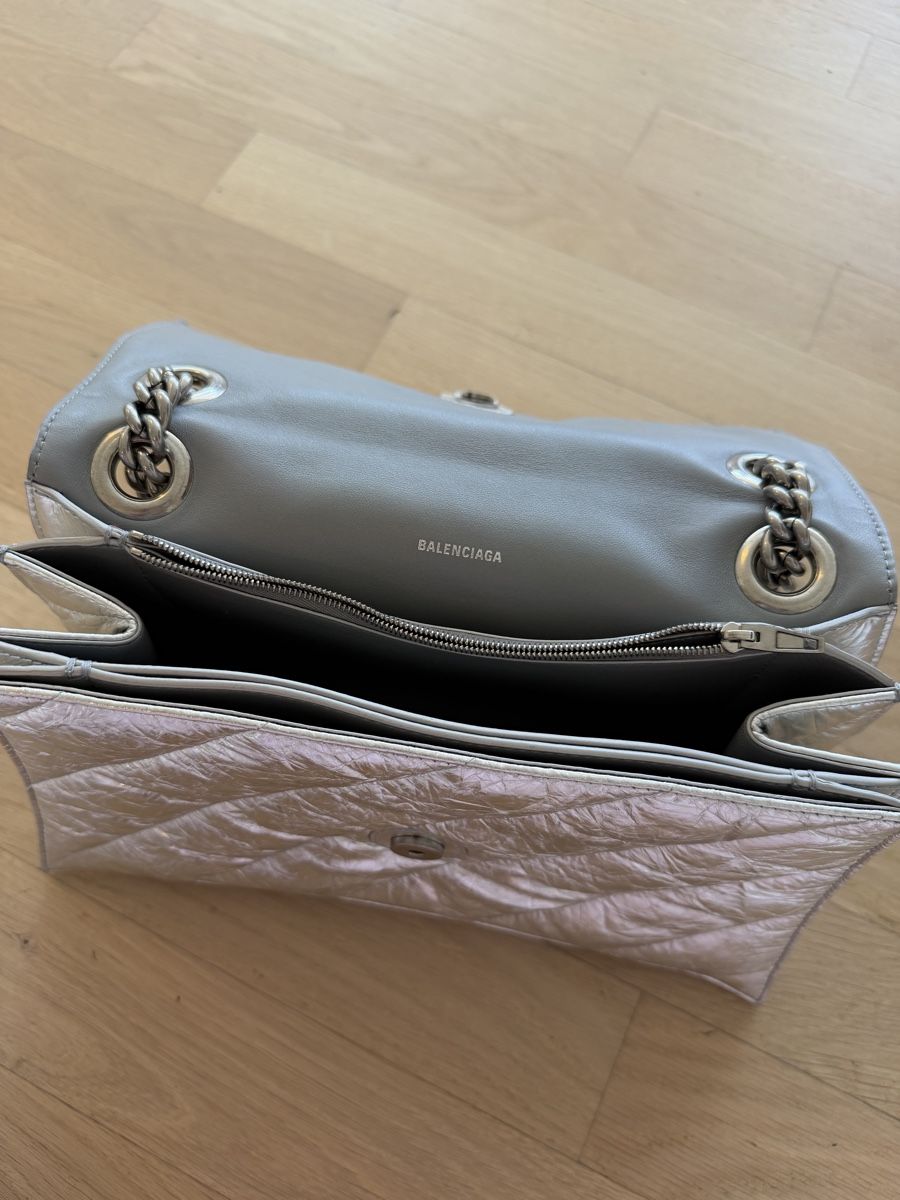 Balenciaga Borse da donna: Balenciaga Hourglass Chain Bag Metallic Silver – Nuovo (secondo la descrizione) da Effretikon venduto da MaisonNade 5