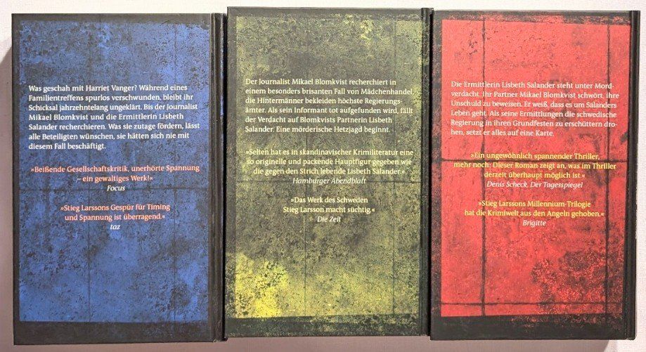 Libri: Die Millennium - Trilogie von Stieg Larsson – Nuovo (secondo la descrizione) da Wängi venduto da ABIZONE-86 1