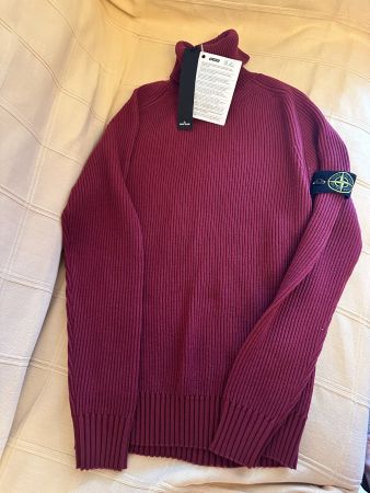 Brandneu mit Tags sweater Stone Island 100% Wolle Pullover