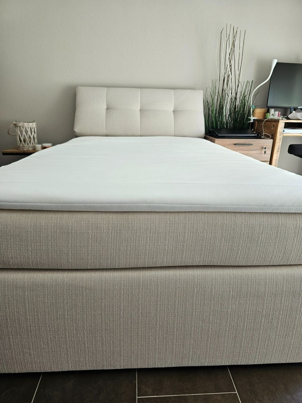 Letti: Boxspringbett 120/200 cm Creme wie NEU – Usato da Würenlos venduto da sas_7pq9 5