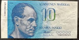 Finnland 10 Markka Banknote 1986