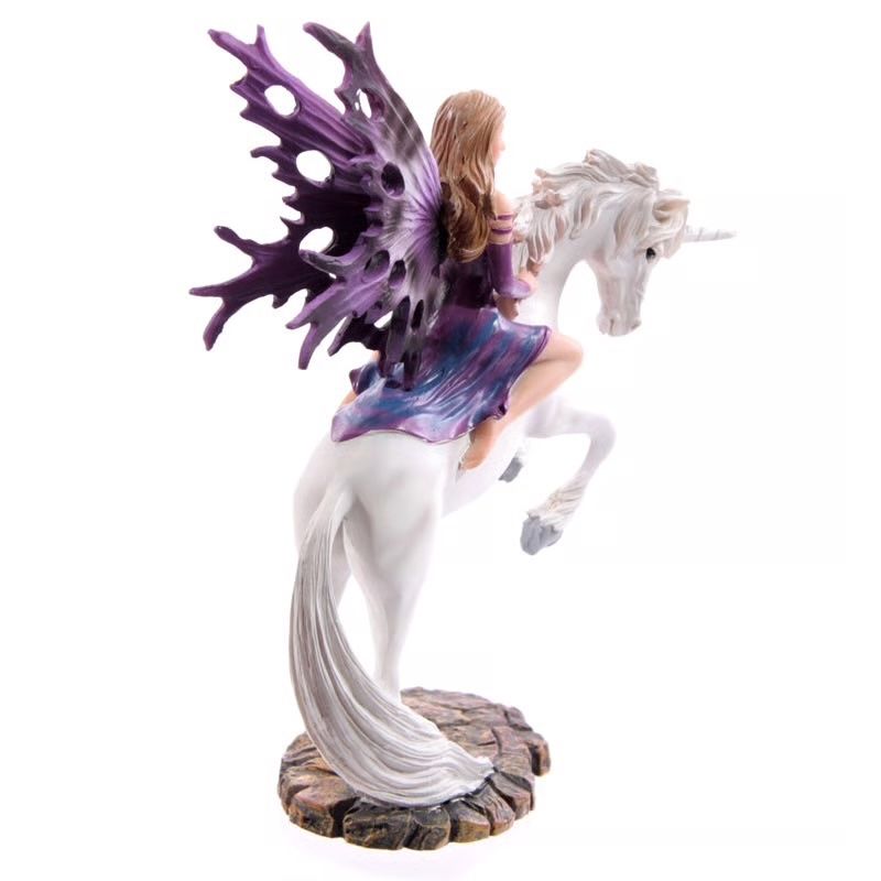 Figuren: Märchenfee auf weissem Einhorn - violett – Neu und originalverpackt aus Menzingen von fairy123 2