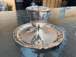 Jezler Eierbecher, Silber 800, perfekte Proportionen