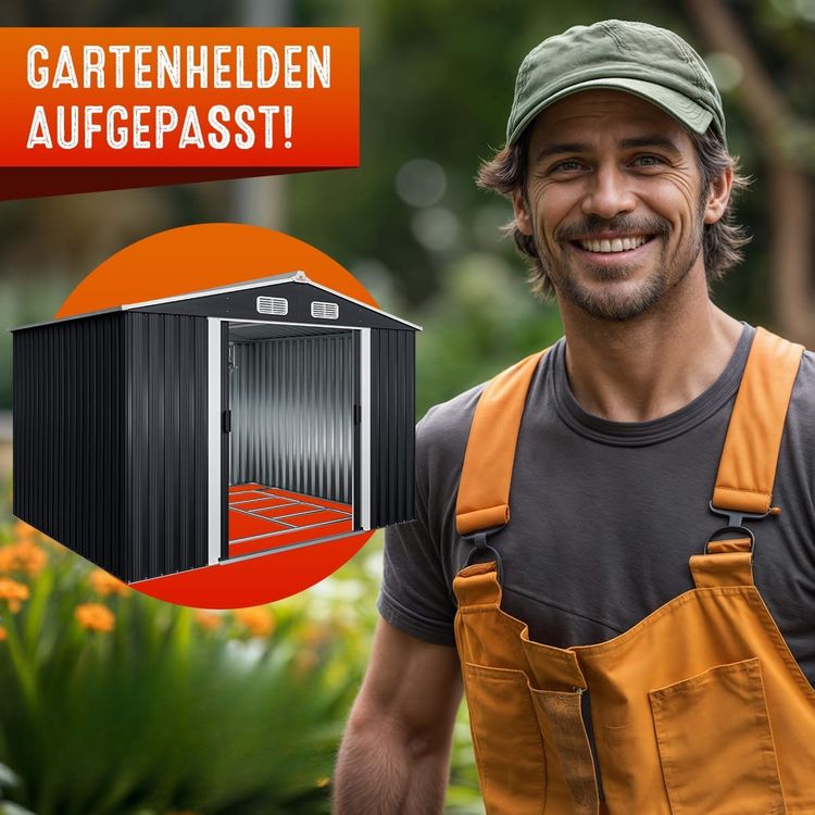 Gartenhaus für Geräte und Werkzeuge 257x205x177.5cm 3